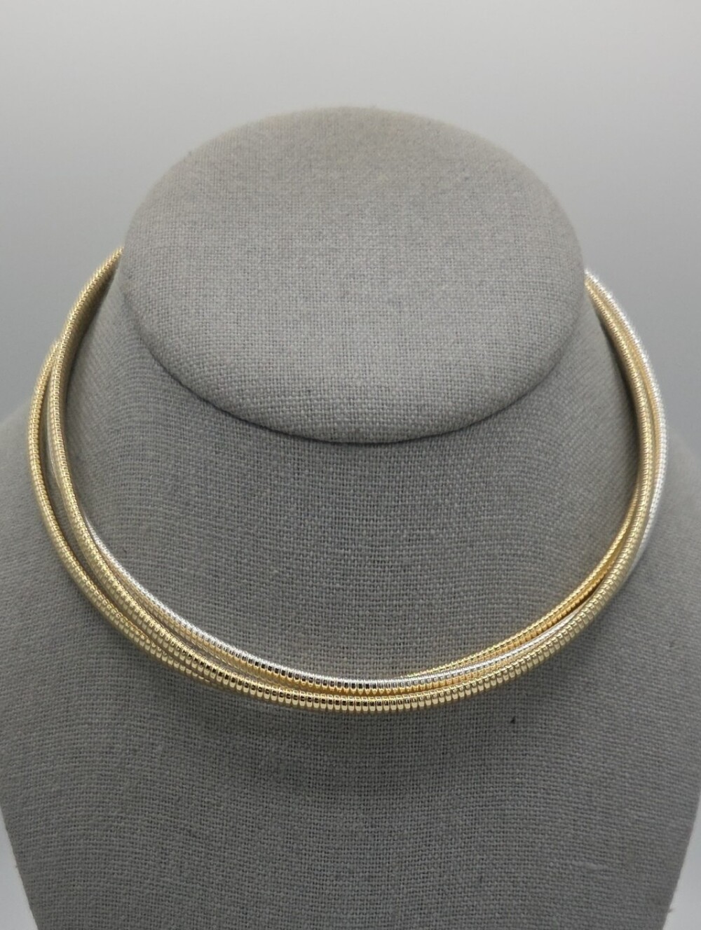 5 for $25! Rush by Denis & Charles Gold Silver Tone Multi-Strand Collar Necklace